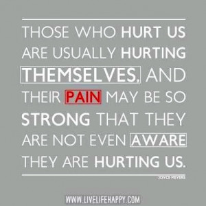 Hurting people hurt others