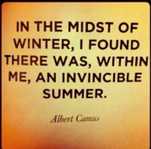 Love this quote by Albert Camus