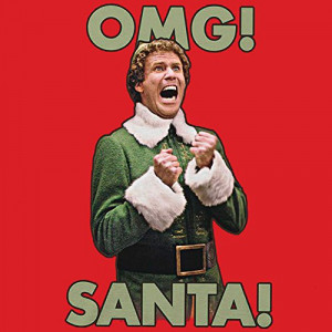 OMG Santa! Elf Movie Quote By Buddy, Will Ferrell T-Shirt Red