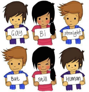Human rights! Everyone's different.