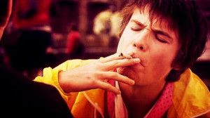chris miles, cigarette, joe dempsie, skins, smoke, weed