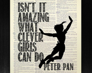 ... GIFT Him Man Boy, Disney Movie Poster Minimalist Peter Pan Wall Art