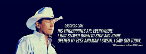George Strait I Saw God Today Facebook Covers