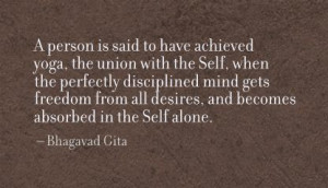 Person Is Said To Have Achieved Yoga The Union With The Self
