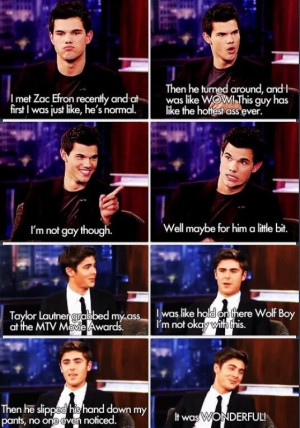 ... gay rumors a book written by Zac Efron and Taylor Lautner | Veooz