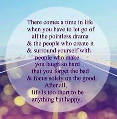 ... life or death! Life is too short to worry about the little things