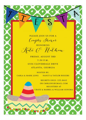 Mexican Fiesta Party Invitations Templates