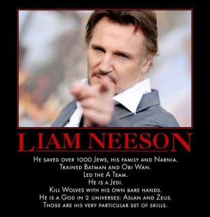 Liam Neeson- geek god