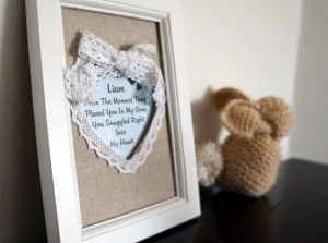 Personalized Baby Frame / Custom quote photo frame by LilyRazz, $17.50