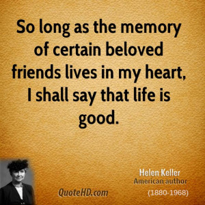Helen Keller Quote Life