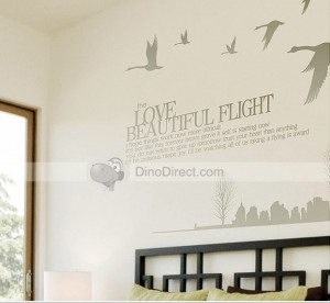 Jenny Love Beautiful Flight Wild Goose Quote Home Room Decor ...