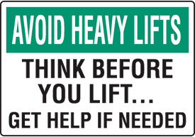 ... your employees aware of safety with injury prevention safety signs