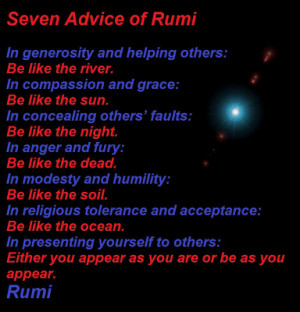 Seven Advice Of Rumi