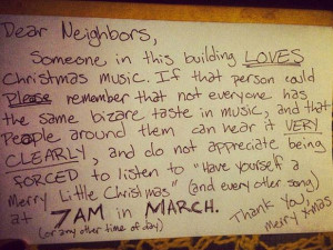 33 Not So Neighborly Notes