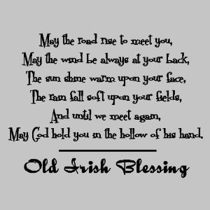 old irish blessing irish wall quote words sayings removable lettering ...