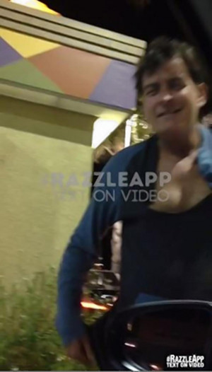 Charlie Sheen 'hammered' while greeting fans at Taco Bell drive-thru