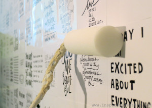 quote wall - Inspire Me Heather blog