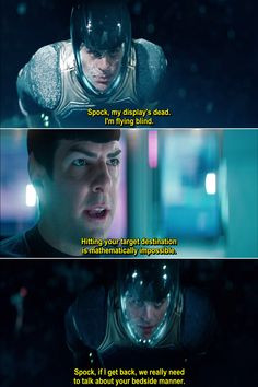 Star Trek Into Darkness--because best friends are there to freak you ...