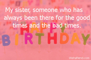 Quotes About Sister Birthday