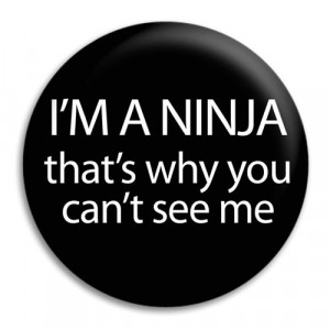 Home I'm A Ninja Button Badge