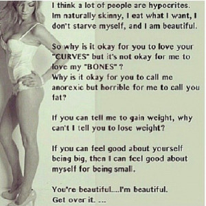 Skinny Girl Problems... I am blessed to me skinny