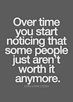 ... on people that you don't want to be with anymore. OVER IT!!! More
