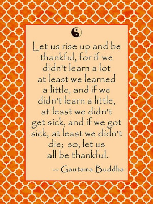 Buddha Quote About Thankfulness