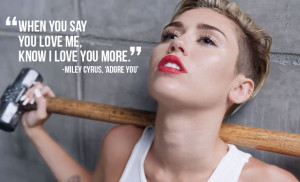 Miley Cyrus Bangerz Adore You Lyrics