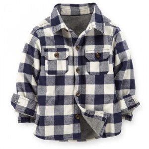 Sherpa Lined Flannel Shirt Jacket