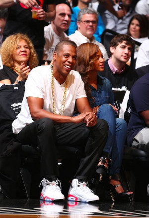 Beyonce & Jay Z at the Miami Heat Vs. Brooklyn Nets Game May 12th ...