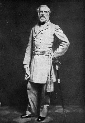 Photograph of Robert E. Lee Standing with Sword