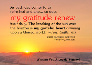 ... Sunday Good Morning quotes, Gratitude quotes, beautiful new day quotes