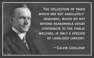 Calvin Coolidge was President the last time the GOP cut even one cent ...