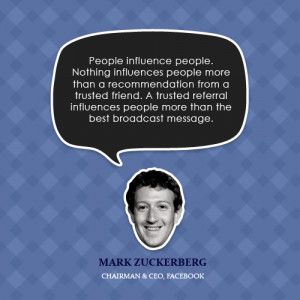 ... referral influences people more than the best broadcast message