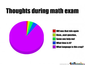 Thoughts During Math Exam