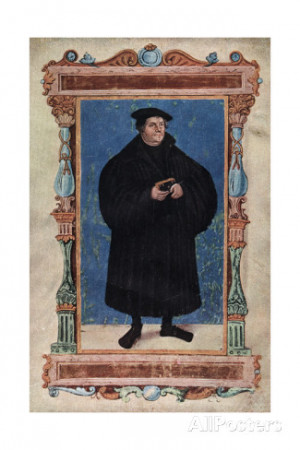 Martin Luther, German Theologian and Augustinian Monk, 19th Century ...