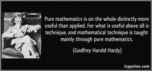 Applied Mathematics Quotes