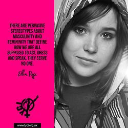 ... supposed to act dress and speak they serve no one ellen page # quotes