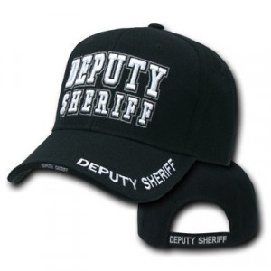 DEPUTY SHERIFF EMBROIDERED BLACK POLICE HAT CAP $33.24