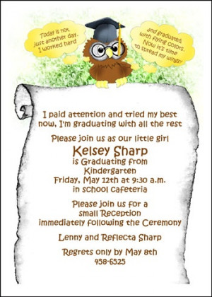 Preschool Wise Ole Owl Graduation Cards