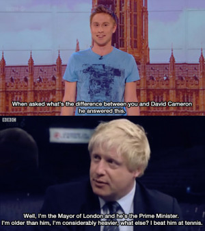 Boris Johnson and Russell Howard’s good news, excellent!! Both men ...