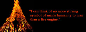 can think of no more stirring symbol of man's humanity to man than a ...