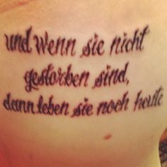 German tattoo. End of German fairy tales. 