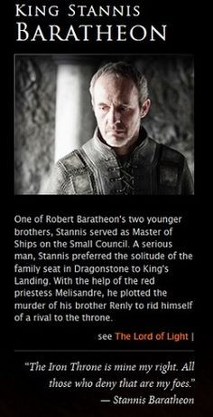 Stannis Baratheon Quotes (4)