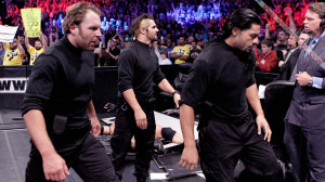 Dean Ambrose with Shield Members