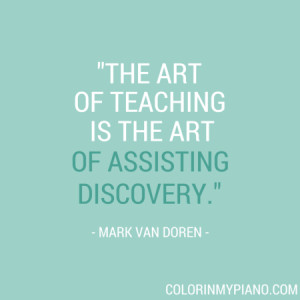 The art of teaching is the art of assisting discovery.”