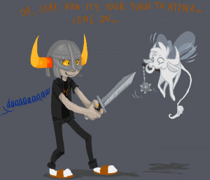 Vriska might be very angry at me right now, but„, Lol„, }X )