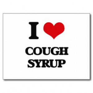 love Cough Syrup Postcard
