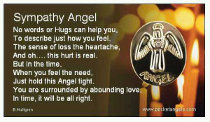 Sympathy Angel Words Hugs Can...