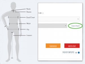 body measurement chart for women template